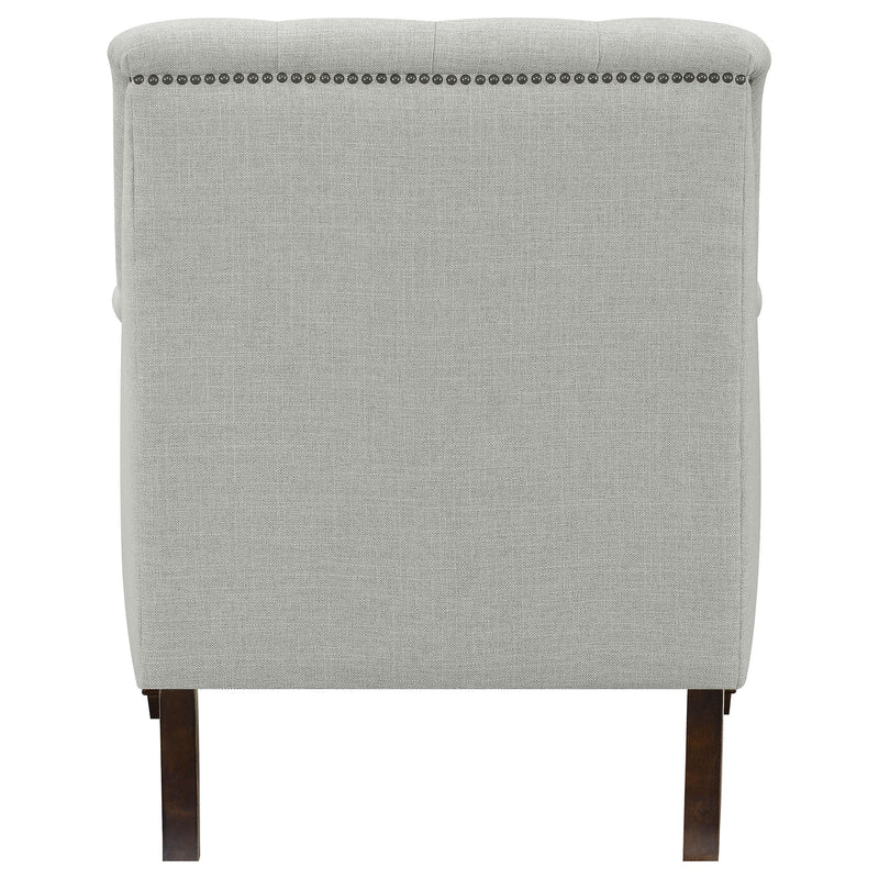 Coaster Furniture Avonlea 505643 Fabric Upholstered Sloped Arm Chair - Grey Fabric IMAGE 6