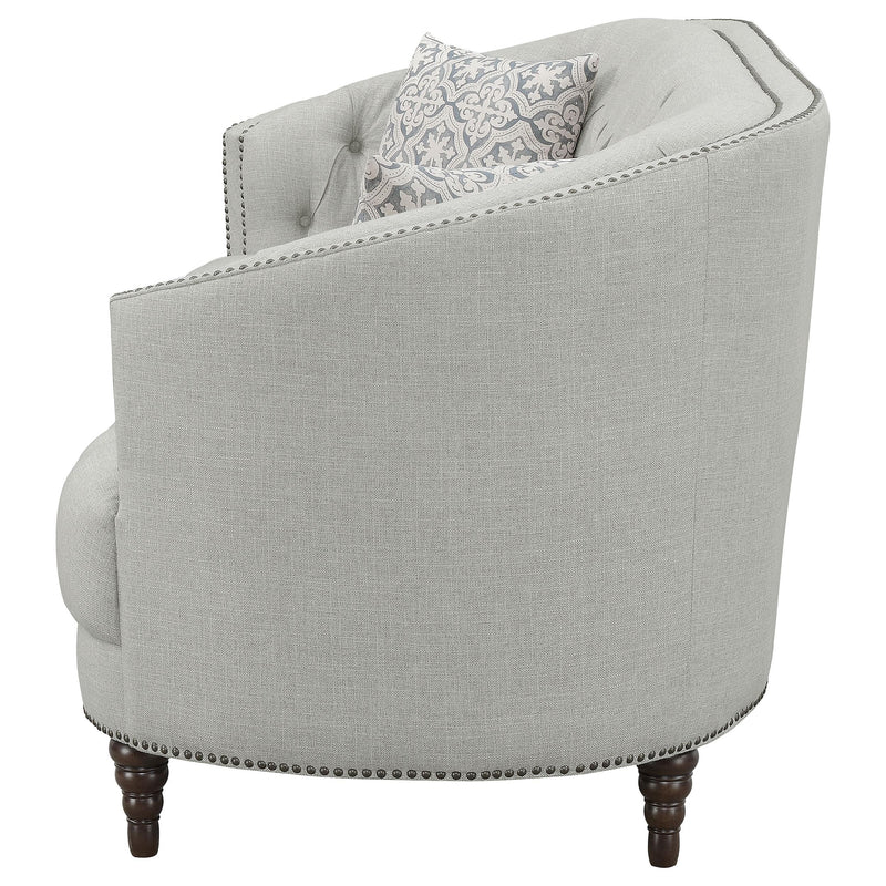 Coaster Furniture Avonlea 505641 Upholstered Sloped Arm Sofa - Grey Fabric IMAGE 4