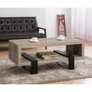 Coaster Furniture Dinard 720878 Engineered Wood Coffee Table - Grey Driftwood IMAGE 4