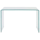  Coaster Furniture Ripley 801581 47-inch Tempered Bent Glass Writing Desk - Clear IMAGE 2