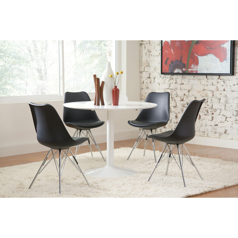 Coaster Furniture Lowry 105261 Round 40-inch Wood Top Dining Table - White IMAGE 3