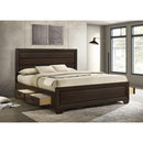 Coaster Furniture Kauffman 204390KW Wood California King Storage Panel Bed - Dark Cocoa IMAGE 10