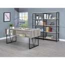  Coaster Furniture Analiese 801999 63-inch 4-Drawer Writing Desk - Grey Driftwood IMAGE 7