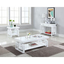 Coaster Furniture Schmitt 705708 Rectangular Coffee Table - White High Gloss IMAGE 3