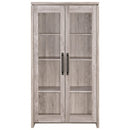 Coaster Furniture Alejo 950783 2-door Engineered Wood Tall Cabinet - Grey Driftwood IMAGE 2