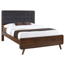 Coaster Furniture Robyn 205131Q Wood Queen Platform Bed - Dark Walnut IMAGE 2