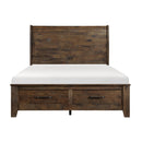 Homelegance Jerrick Queen Sleigh Bed with Storage 1957-1* IMAGE 1