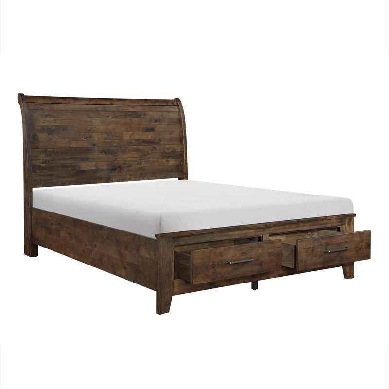 Homelegance Jerrick Queen Sleigh Bed with Storage 1957-1* IMAGE 5