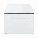 Coaster Furniture Ripley 705328 Rectangular Tempered Bent Glass Coffee Table - Clear IMAGE 3