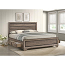 Coaster Furniture Kauffman 204190KW Wood California King Storage Panel Bed - Washed Taupe IMAGE 10
