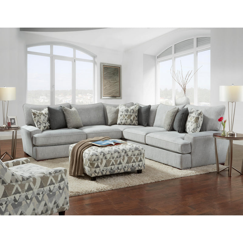 Fusion Furniture Stationary Fabric Accent Chair 552 MOUNTAIN VIEW CEMENT IMAGE 2