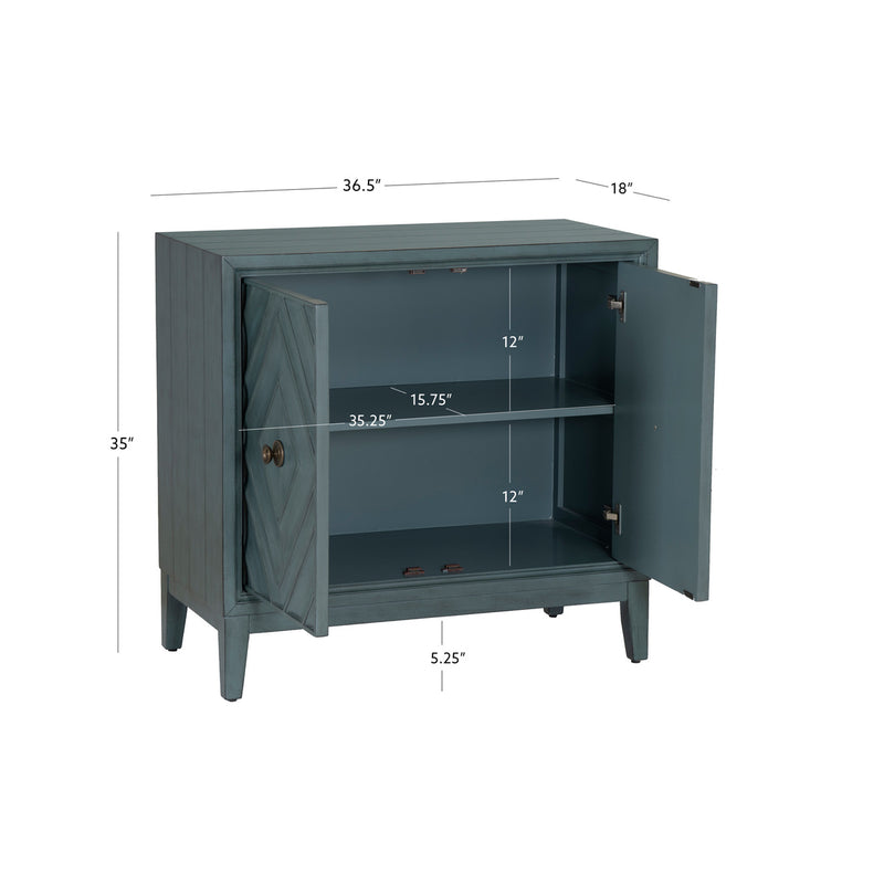 DIAN DIAMOND BLUE 2 DOOR CABINET 24A2006BLU