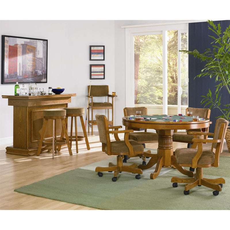 Coaster Furniture Mitchell 100952 Upholstered Swivel Dining and Game Chair - Amber IMAGE 3