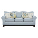 Fusion Furniture Fabric Queen Sofabed 1144 LABYRINTH SKY IMAGE 1