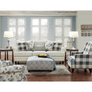 Fusion Furniture Stationary Fabric Accent Chair 532MAYA INDIGO IMAGE 2