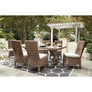  Signature Design by Ashley Beachcroft P791-625 Rectangular Dining Table with Umbrella Option IMAGE 8