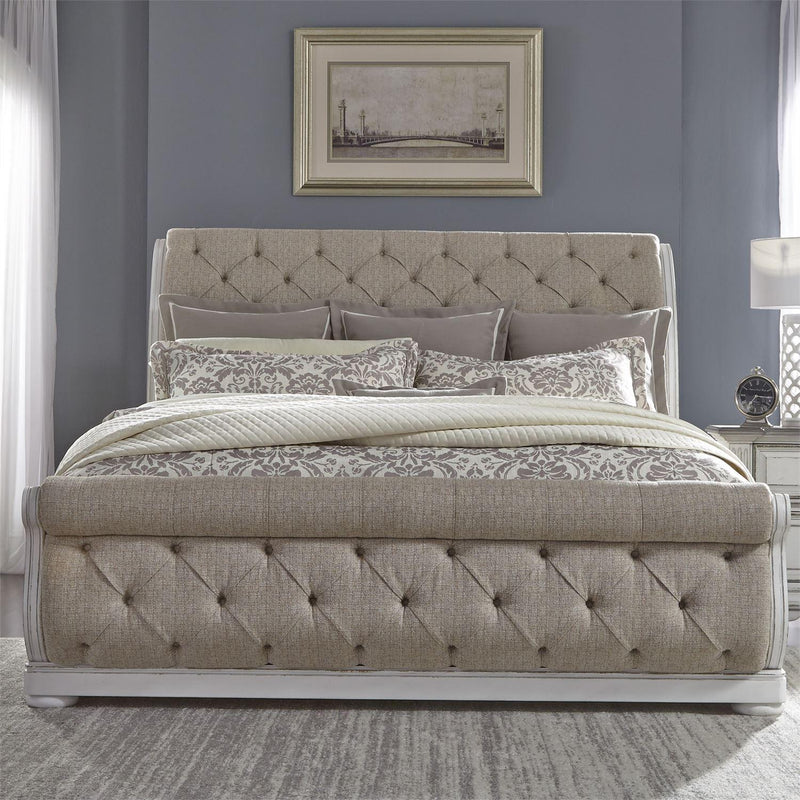  Liberty Furniture Industries Inc. Abbey Park King Upholstered Sleigh Bed 520-BR-KUSL IMAGE 1