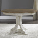 Liberty Furniture Industries Inc. Oval Farmhouse Reimagined Dining Table with Pedestal Base 652-DR-PDS IMAGE 7