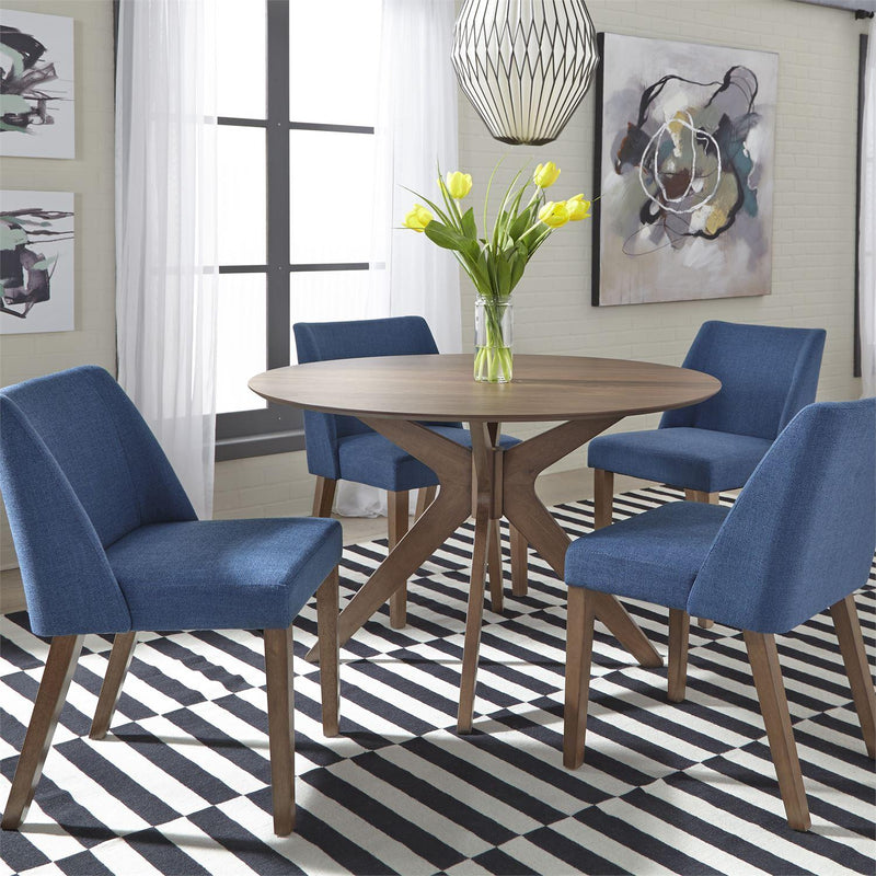  Liberty Furniture Industries Inc. Round Space Savers Dining Table with Pedestal Base 198-T4747 IMAGE 5