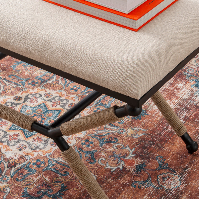 CAMPAIGN LINEN ACCENT BENCH 426032LINBEN01ASU