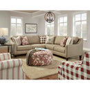 Fusion Furniture Fabric Ottoman 140 ANTOINETTE CRIMSON IMAGE 4