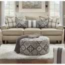 Fusion Furniture Fabric Ottoman 140SAMBUCA COBALT IMAGE 2