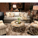 Fusion Furniture Fabric Ottoman 140 PRINCETON EARTH IMAGE 3