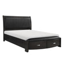 Homelegance Lyric California King Upholstered Sleigh Bed with Storage 1737KNGY-1CK* IMAGE 2