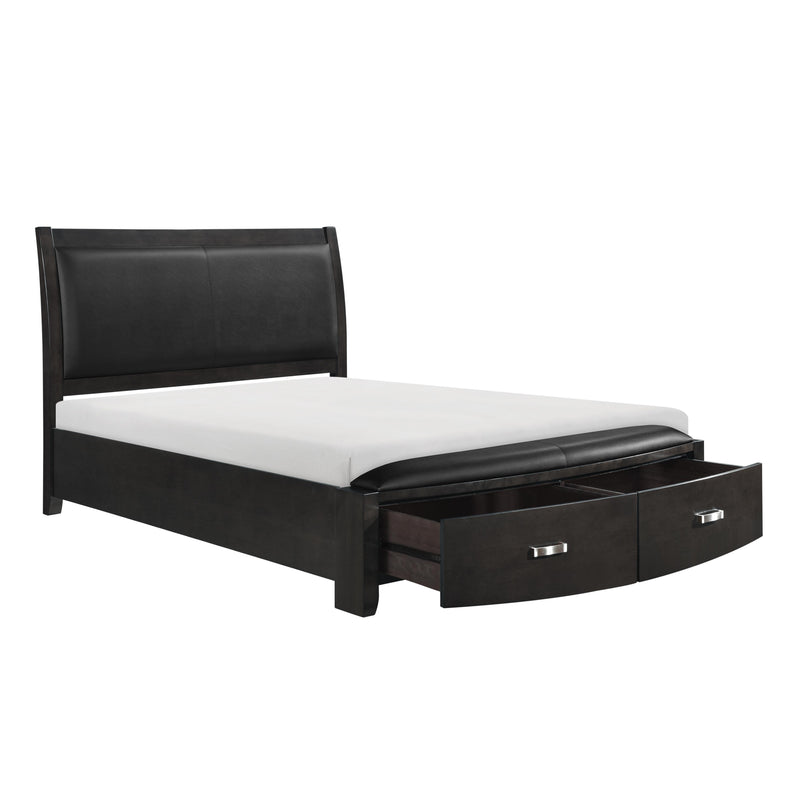 Homelegance Lyric California King Upholstered Sleigh Bed with Storage 1737KNGY-1CK* IMAGE 3