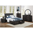 Homelegance Lyric California King Upholstered Sleigh Bed with Storage 1737KNGY-1CK* IMAGE 4