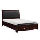Homelegance Lyric California King Upholstered Sleigh Bed with Storage 1737KNC-1CK* IMAGE 2
