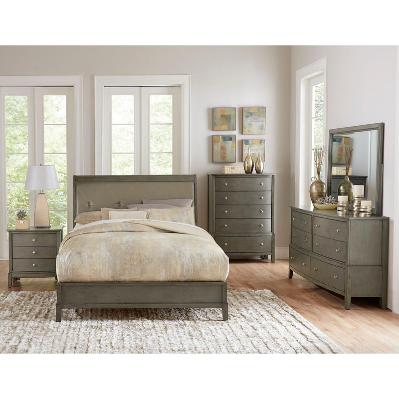 Homelegance Cotterill California King Upholstered Panel Bed 1730KGY-1CK* IMAGE 6