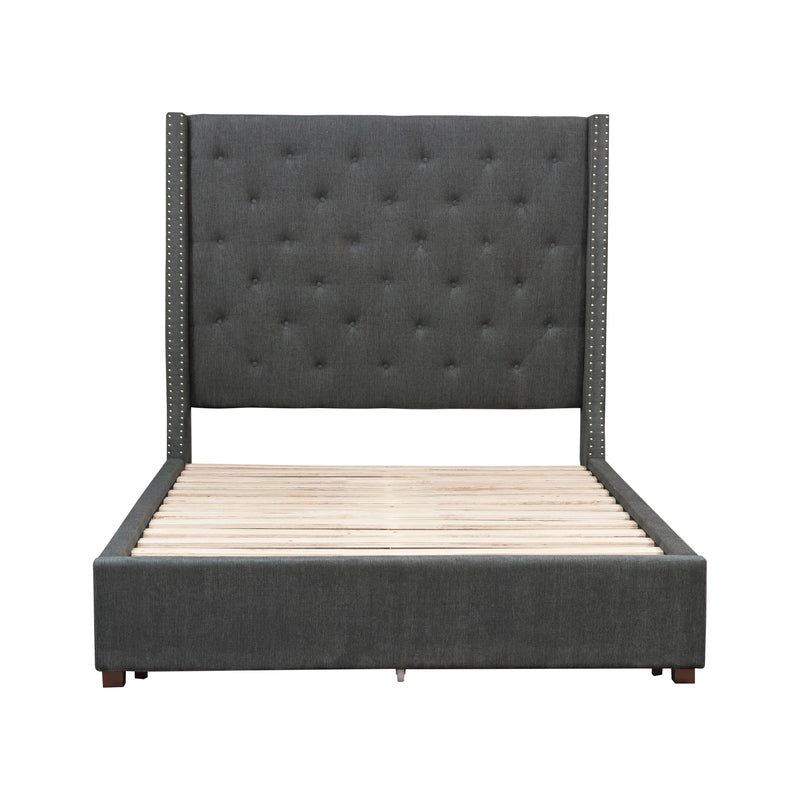 Homelegance Fairborn California King Upholstered Platform Bed 5877KGY-1CK* IMAGE 3