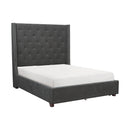 Homelegance Fairborn Full Upholstered Platform Bed 5877FGY-1* IMAGE 2