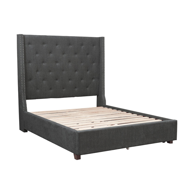 Homelegance Fairborn Full Upholstered Platform Bed 5877FGY-1* IMAGE 4