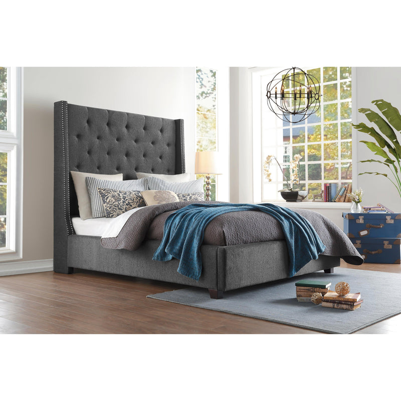 Homelegance Fairborn Full Upholstered Platform Bed 5877FGY-1* IMAGE 7