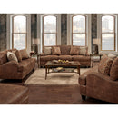 Franklin Indira Stationary Fabric and Leather Look Sofa 848-40 8337-15 IMAGE 2