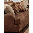 Franklin Indira Stationary Fabric and Leather Look Loveseat 848-20 8337-15 IMAGE 2