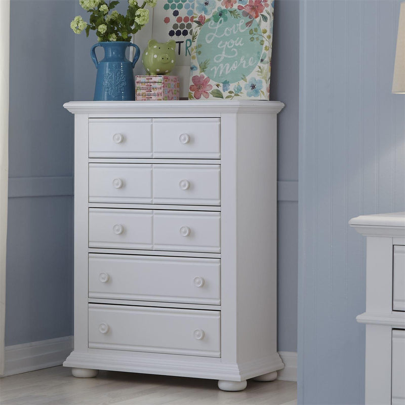  Liberty Furniture Industries Inc. Summer House 5-Drawer Kids Chest 607-BR40 IMAGE 7
