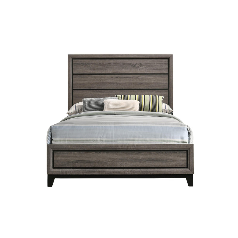 Coaster Furniture Watson 212421Q Wood Queen Panel Bed - Grey Oak IMAGE 2