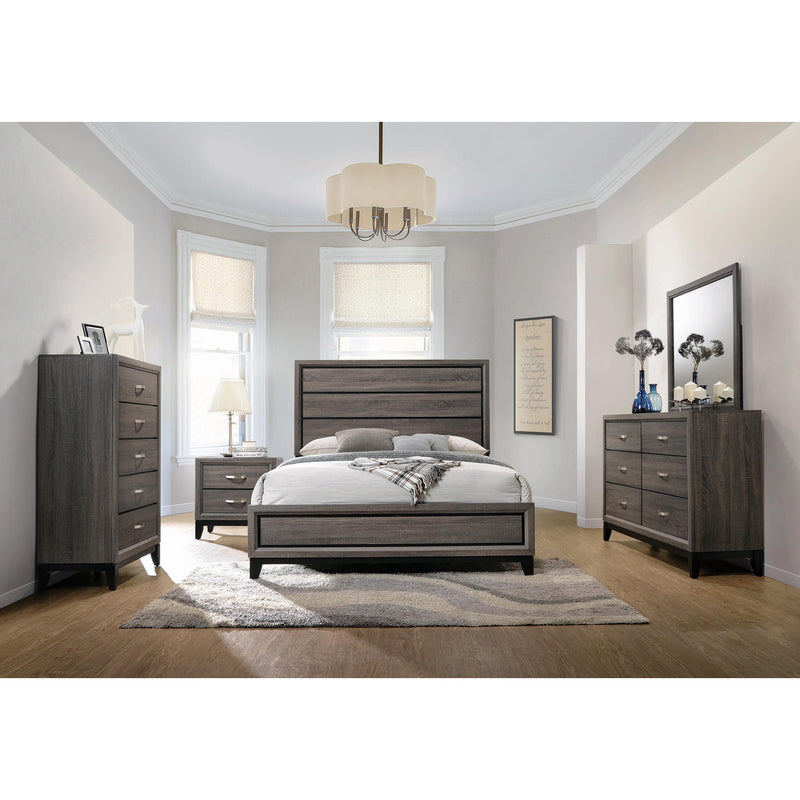 Coaster Furniture Watson 212421Q Wood Queen Panel Bed - Grey Oak IMAGE 8