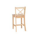 TORINO UNFINISHED X BACK CTR STOOL