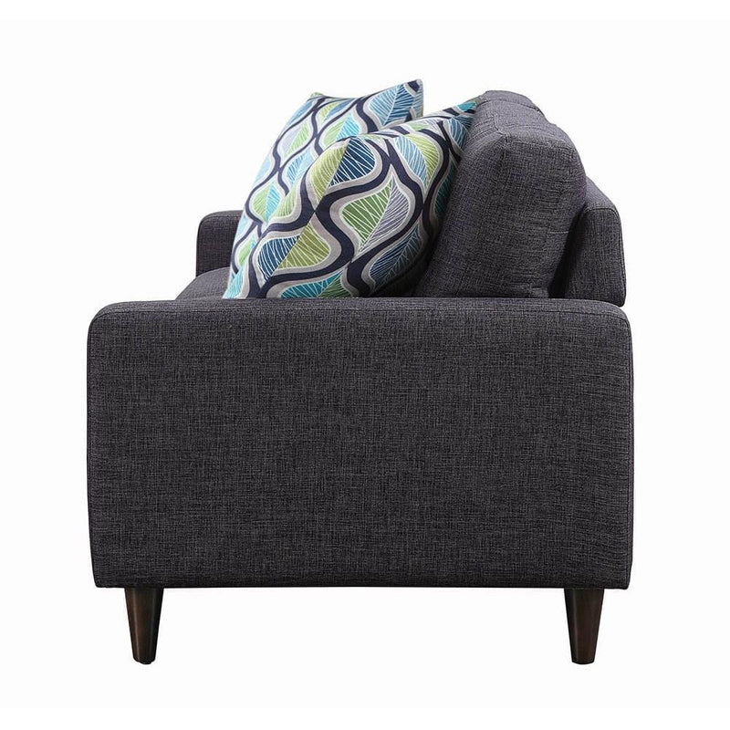 Coaster Furniture Watsonville 552001 Upholstered Track Arm Tufted Sofa - Grey IMAGE 3