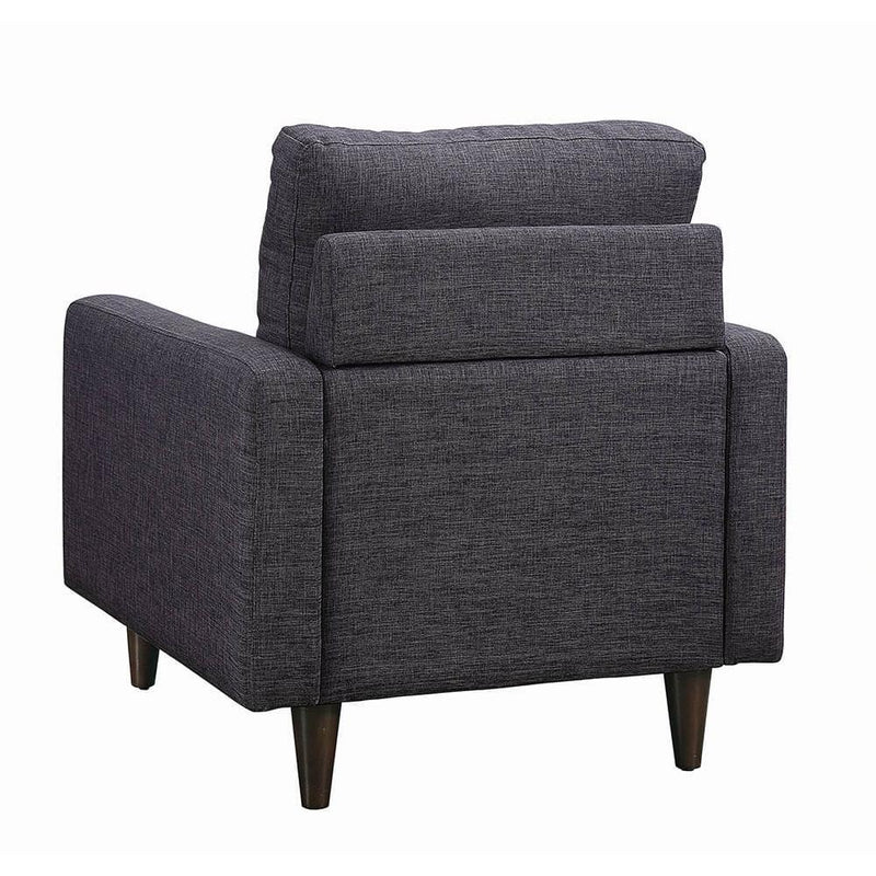 Coaster Furniture Watsonville 552003 Upholstered Track Arm Tufted Accent Chair - Grey IMAGE 5