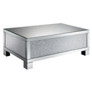 Coaster Furniture Gillian 722498 Rectangular Mirrored Acrylic Coffee Table - Silver IMAGE 1