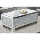 Coaster Furniture Gillian 722498 Rectangular Mirrored Acrylic Coffee Table - Silver IMAGE 4