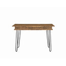  Coaster Furniture Sheeran 802011 47-inch Writing Desk with Storage - Rustic Amber IMAGE 3