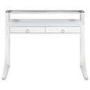  Coaster Furniture Gemma 802141 48-inch 2-Drawer Writing Desk - White High Gloss IMAGE 2