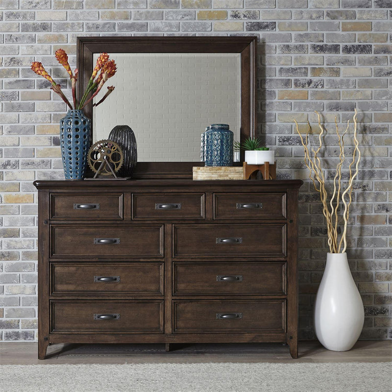  Liberty Furniture Industries Inc. Saddlebrook Dresser Mirror 184-BR51 IMAGE 6