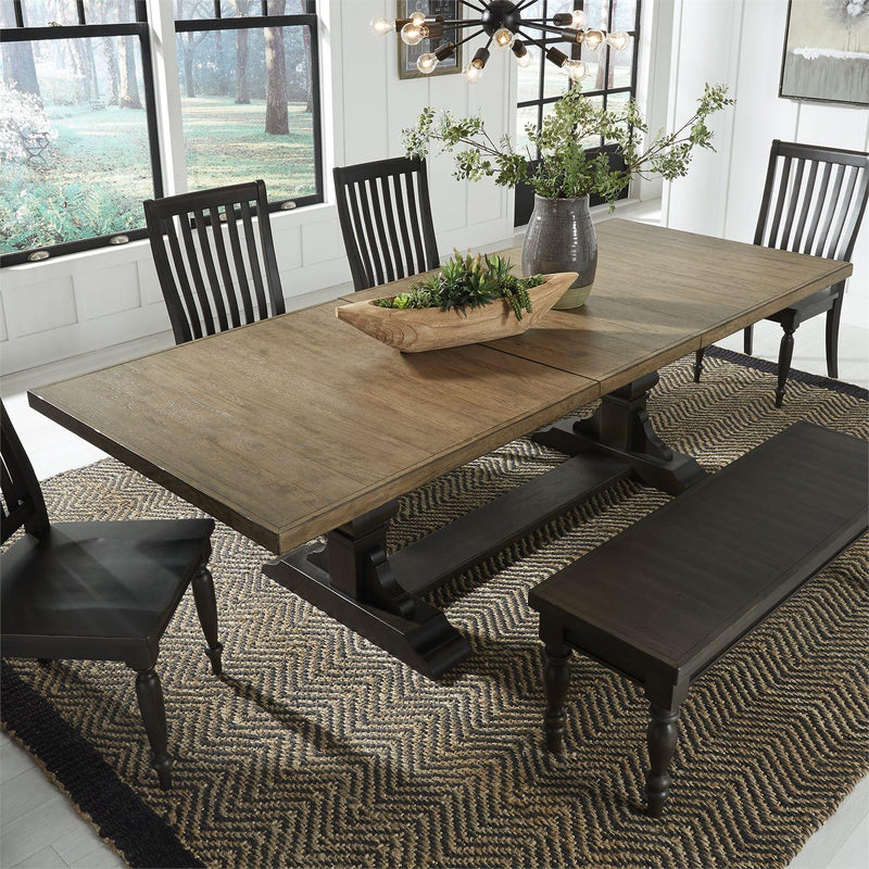  Liberty Furniture Industries Inc. Harvest Home Dining Table with Trestle Base 879-DR-TRS IMAGE 12